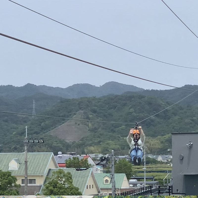 ジップライン写真